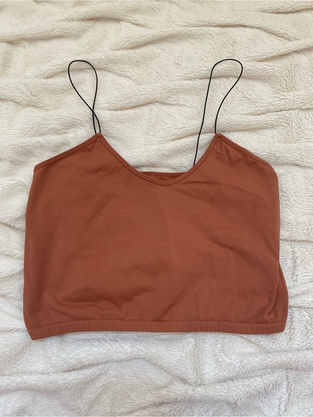 Intimately Free People thin strap cami top orange Sz M/L